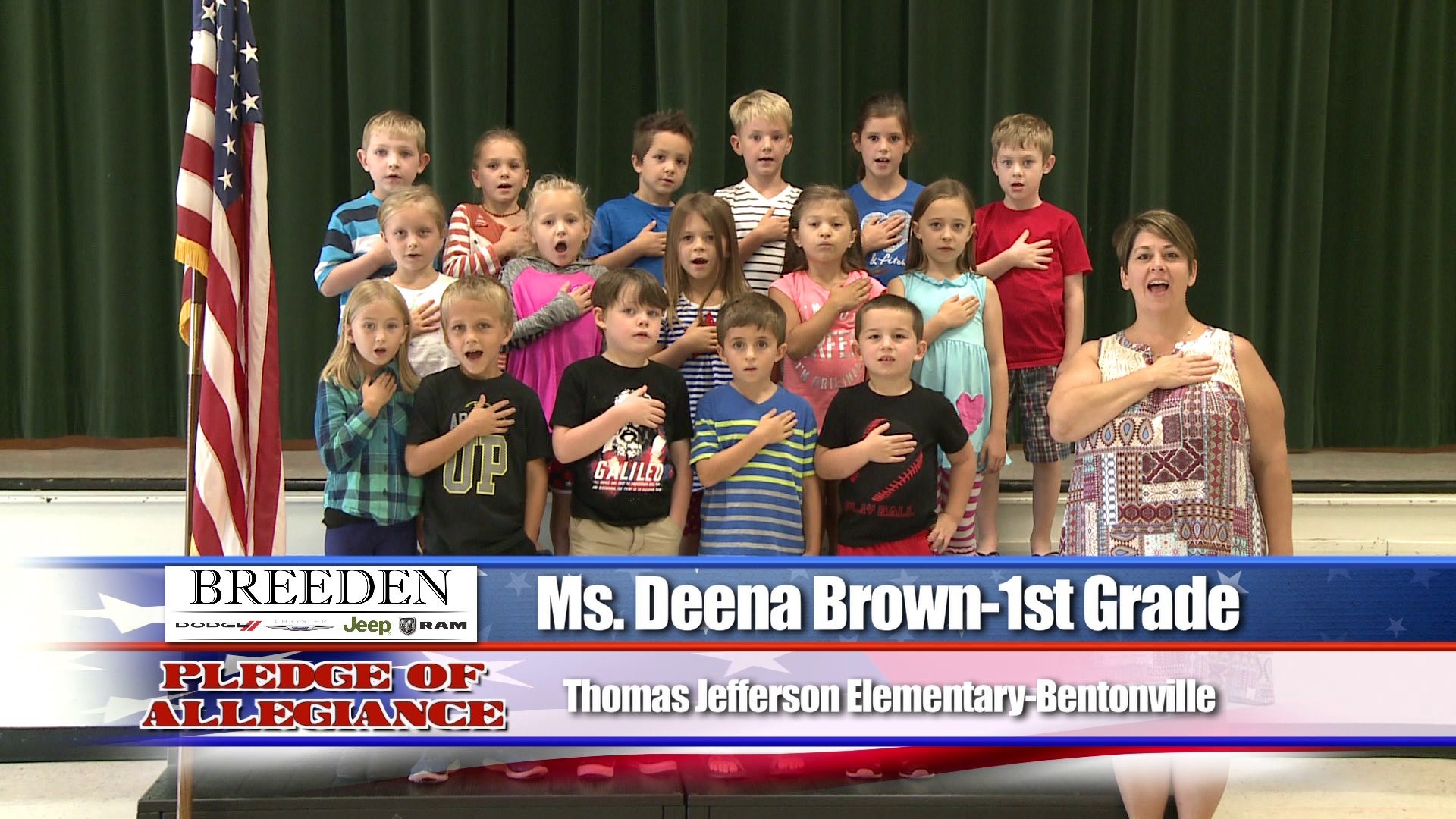 Thomas Jefferson Elementary, Bentonville - Ms. Deena Brown - 1st Grade