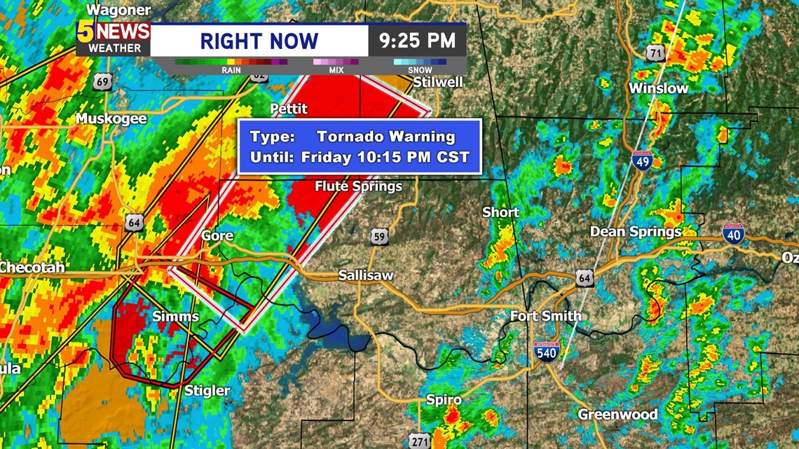 Tornado Warning for Sequoyah County | 5newsonline.com