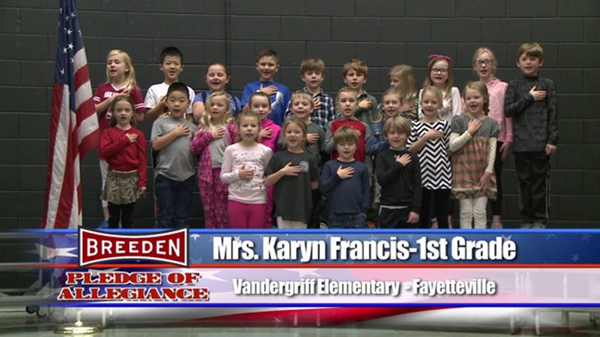 Vandergriff Elementary - Fayetteville, Mrs. Francis - First Grade