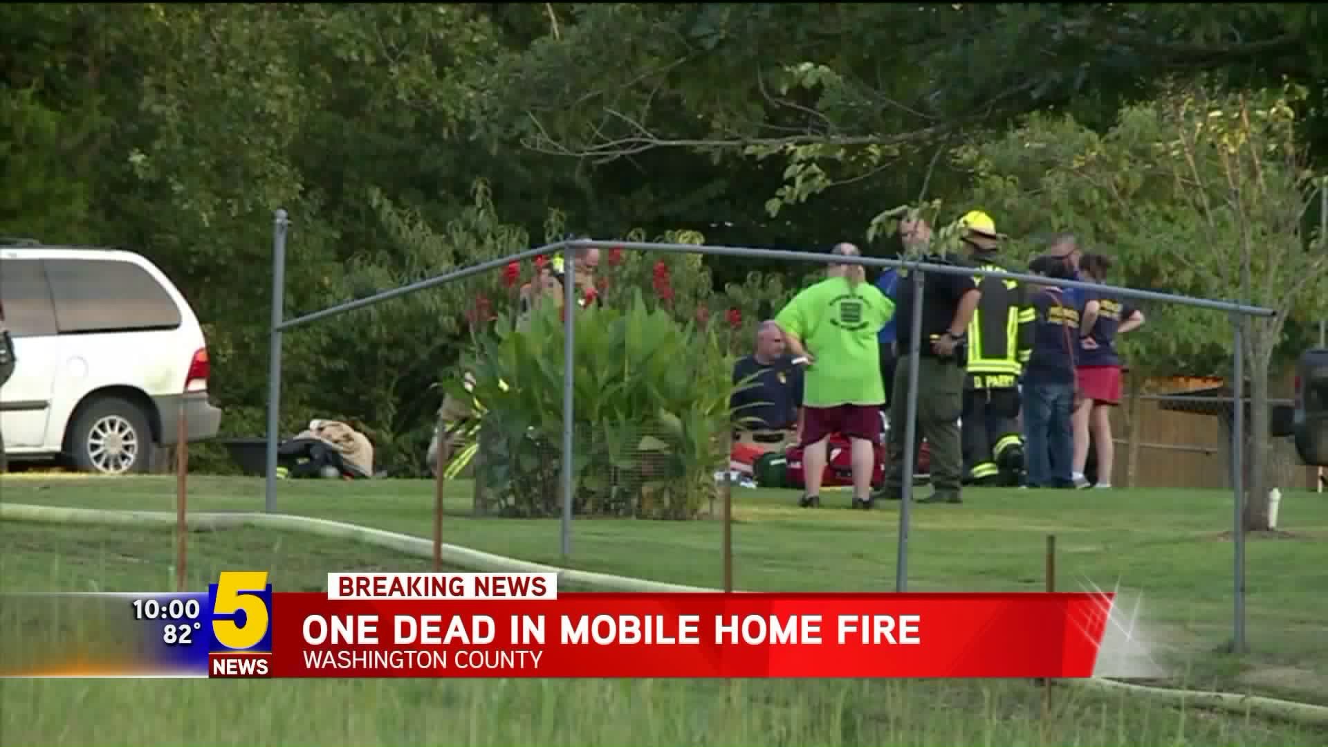 One Dead In Mobile Home Fire