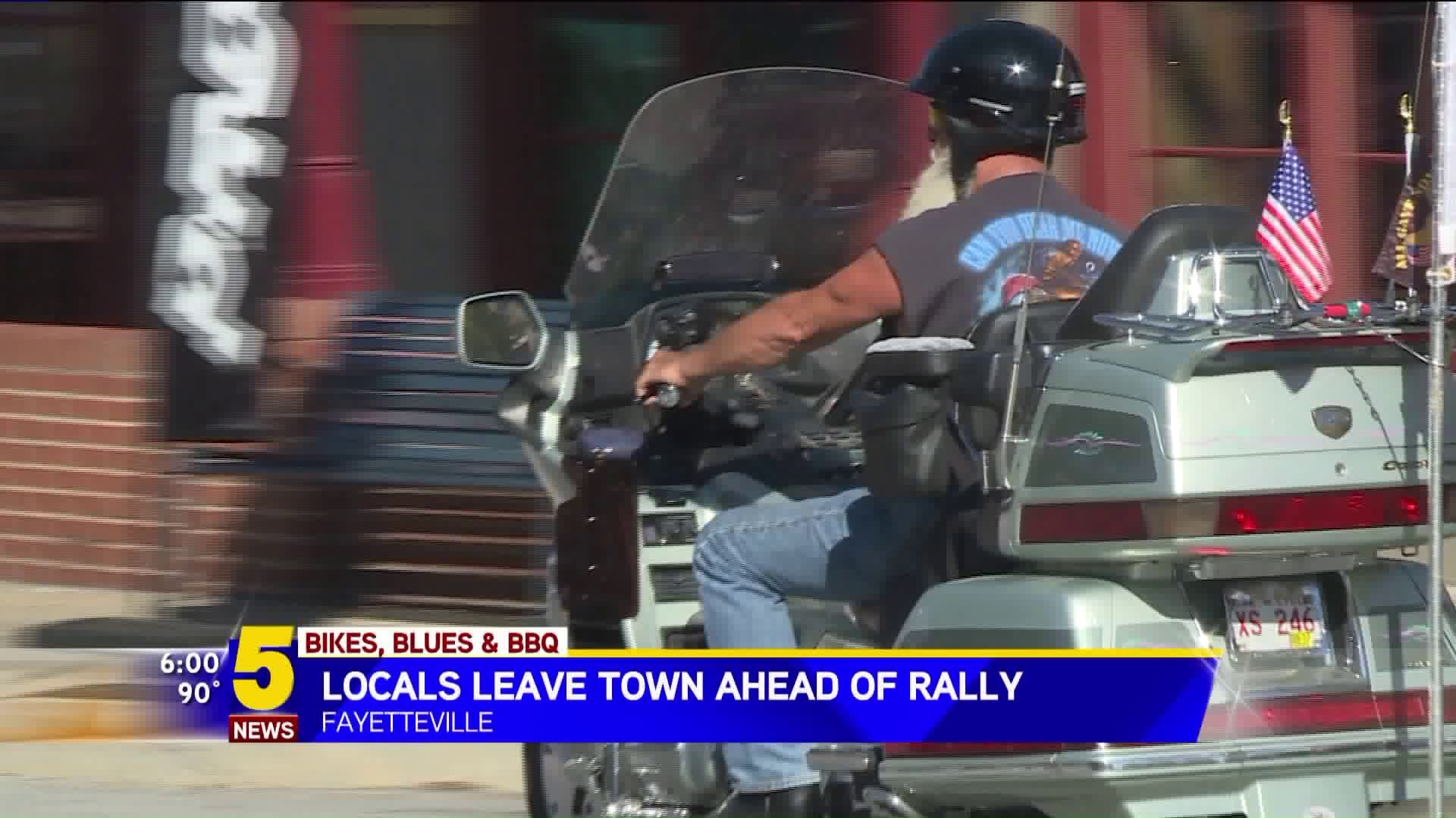 Locals Leave Town Ahead Of Rally