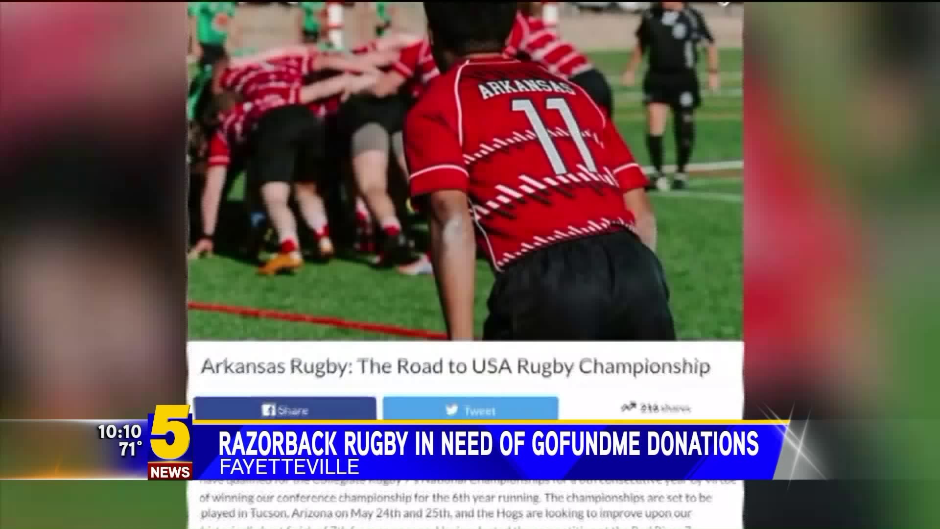 Razorback Rugby In Needs Of GoFundMe Donations