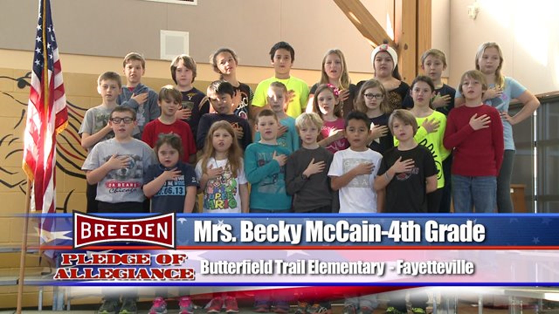 Butterfield Trail Elementary, Fayetteville - Mrs. Becky McCain - 4th Grade