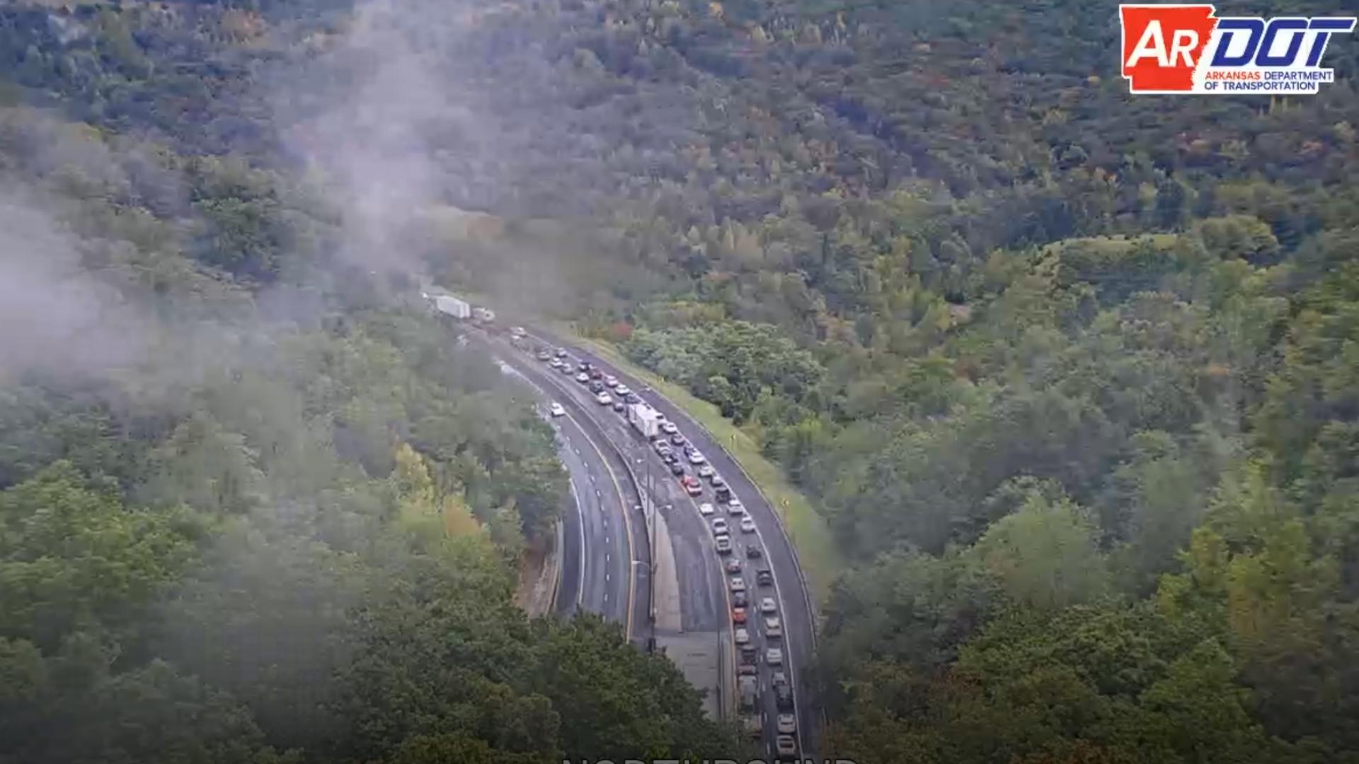 Crash on I-49 blocks northbound lanes in West Fork | 5newsonline.com