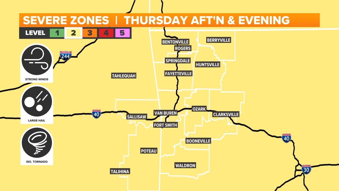 Severe thunderstorms expected in Arkansas