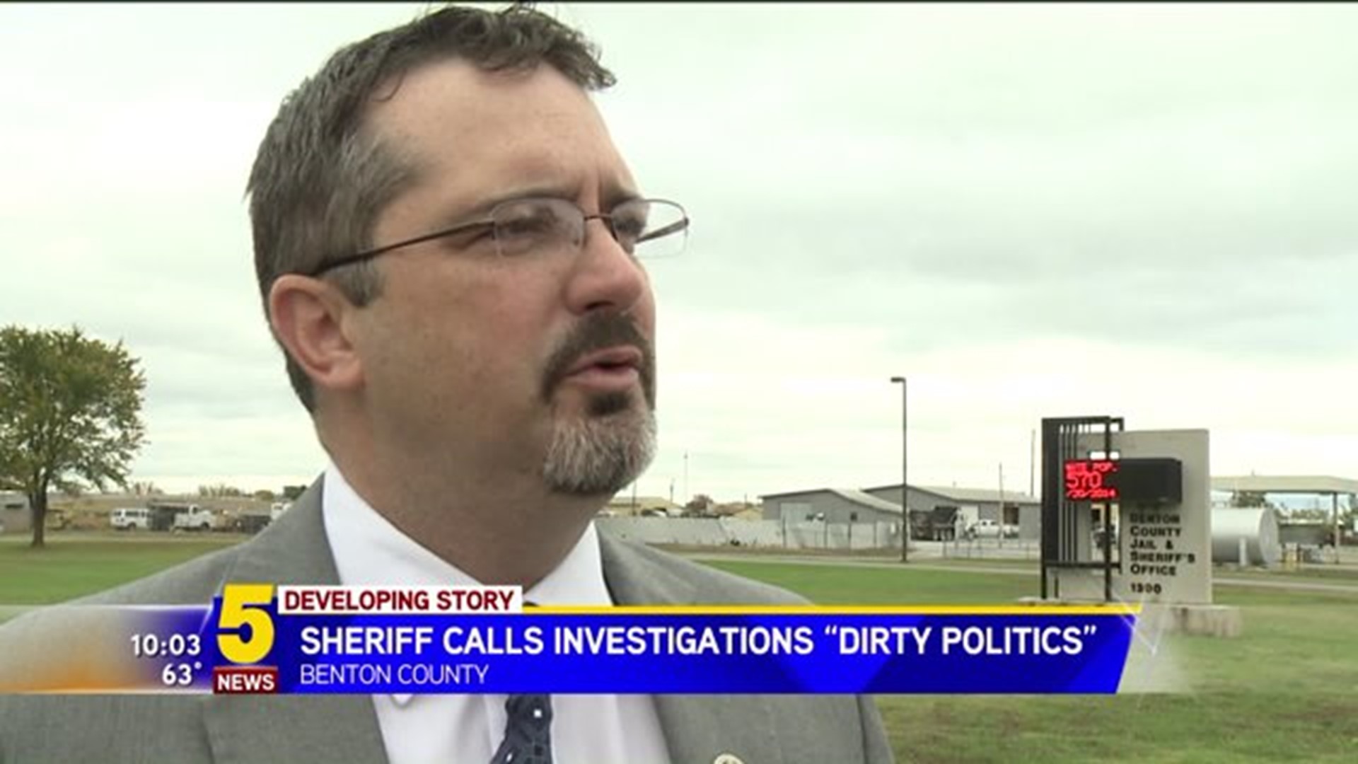 Benton Co. Sheriff Calls ASP Investigation "Dirty Politics"