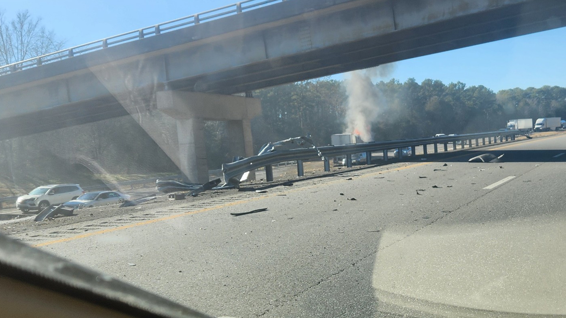 Fiery crash on I-40 in Franklin County blocks all eastbound lanes ...