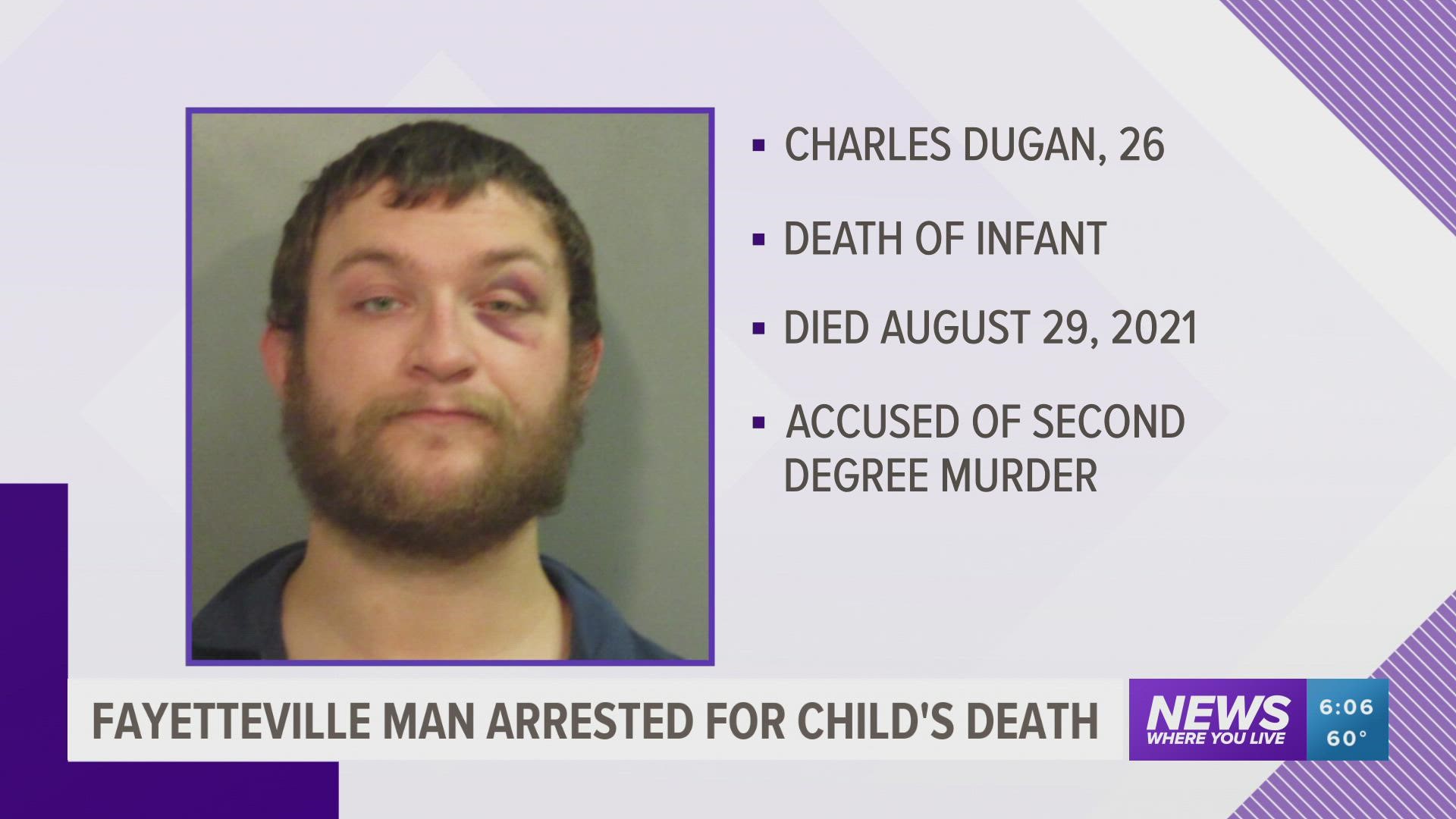 26-year-old Charles Dugan told investigators he could not remember what happened to the infant leading up to her death, according to police.