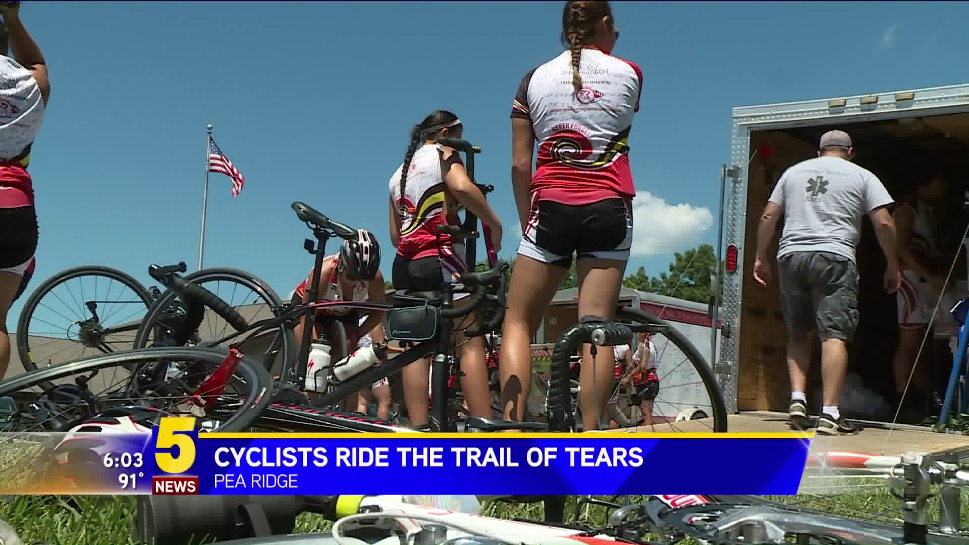 Cyclists Ride The Trail Of Tears