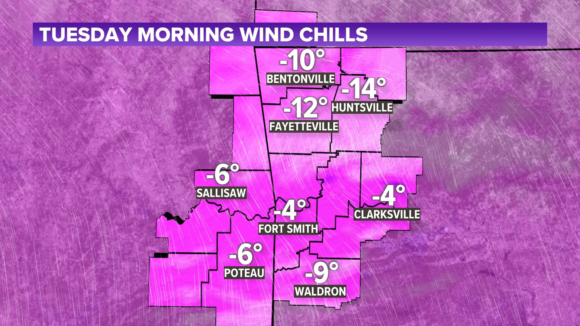 Coldest Arkansas night in three years possible tonight