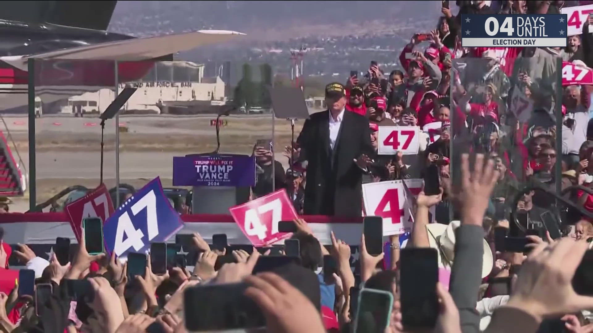 Former President Trump and Vice President Harris are headed out west as they push for votes.