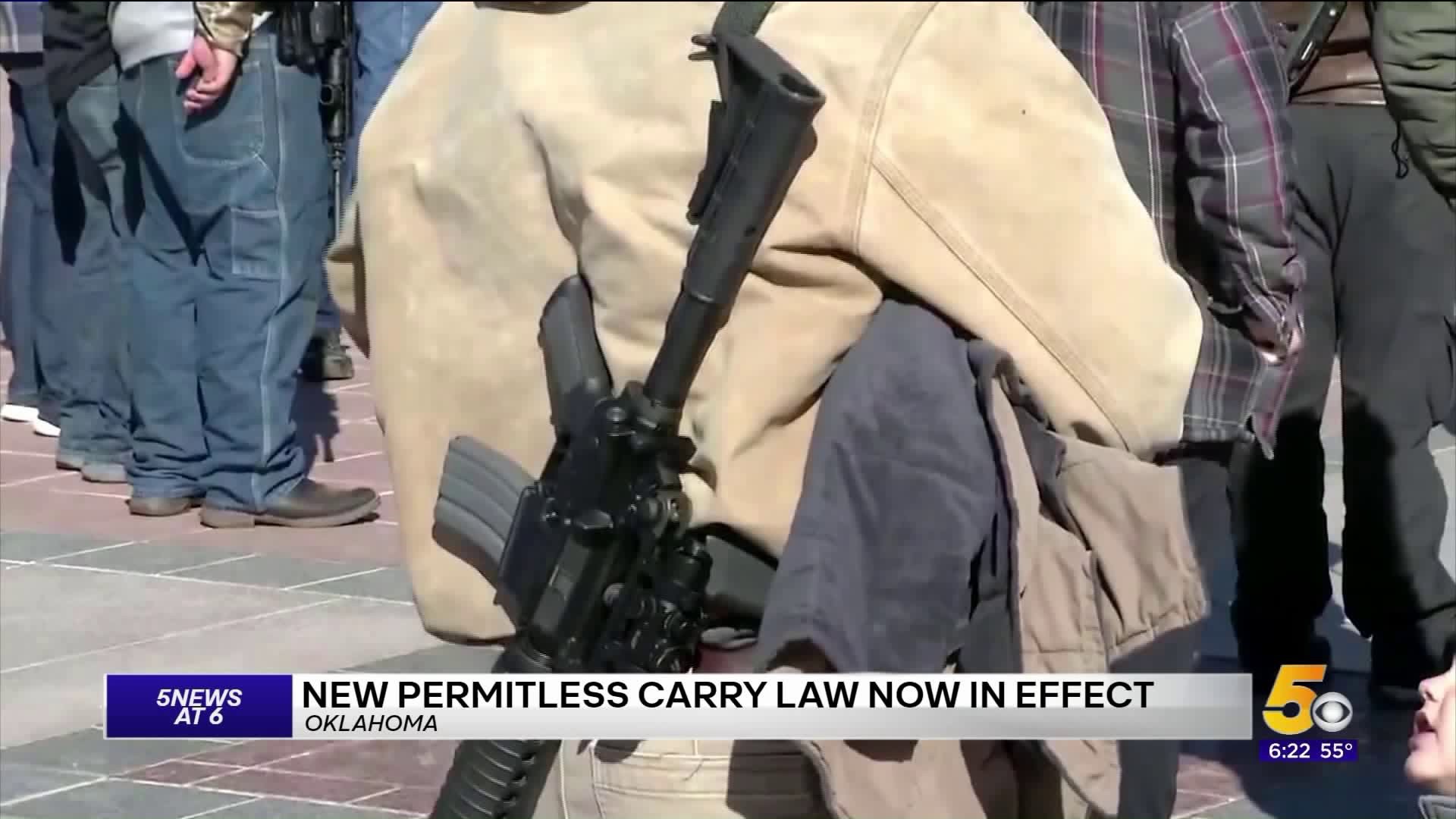 Advocates Rally For The Start Of Oklahoma Permitless Gun Law