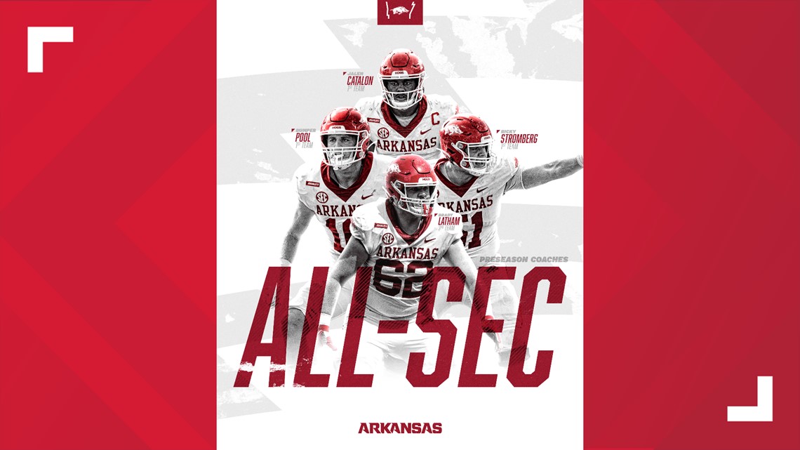 Three Razorbacks named Phil Steele Preseason All-Americans; Eight earn All- SEC honors