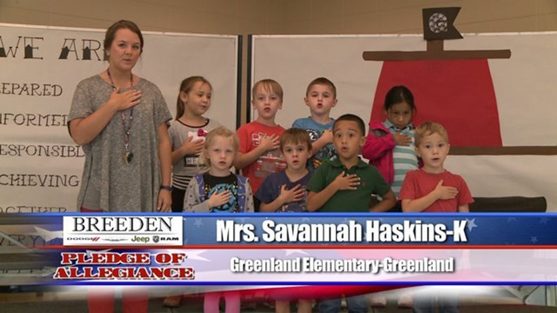 Greenland Elementary, Greenland Mrs. Savannah Haskins Kindergarten