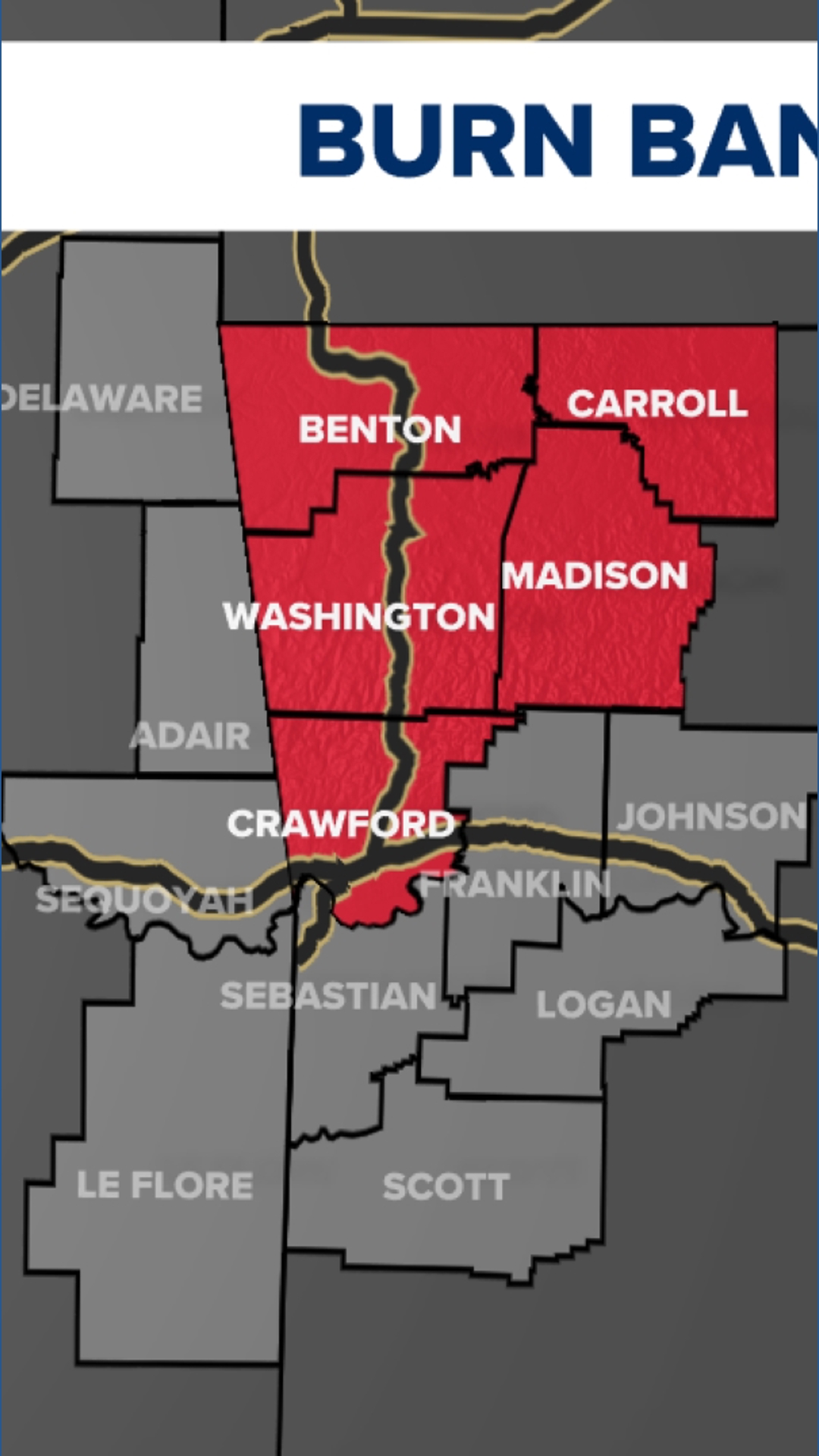 Burn bans issued across Arkansas as dry spell continues | 5newsonline.com