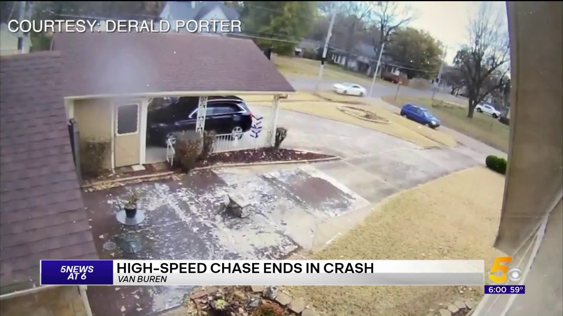 High Speed Chase Ends With Crash in Van Buren