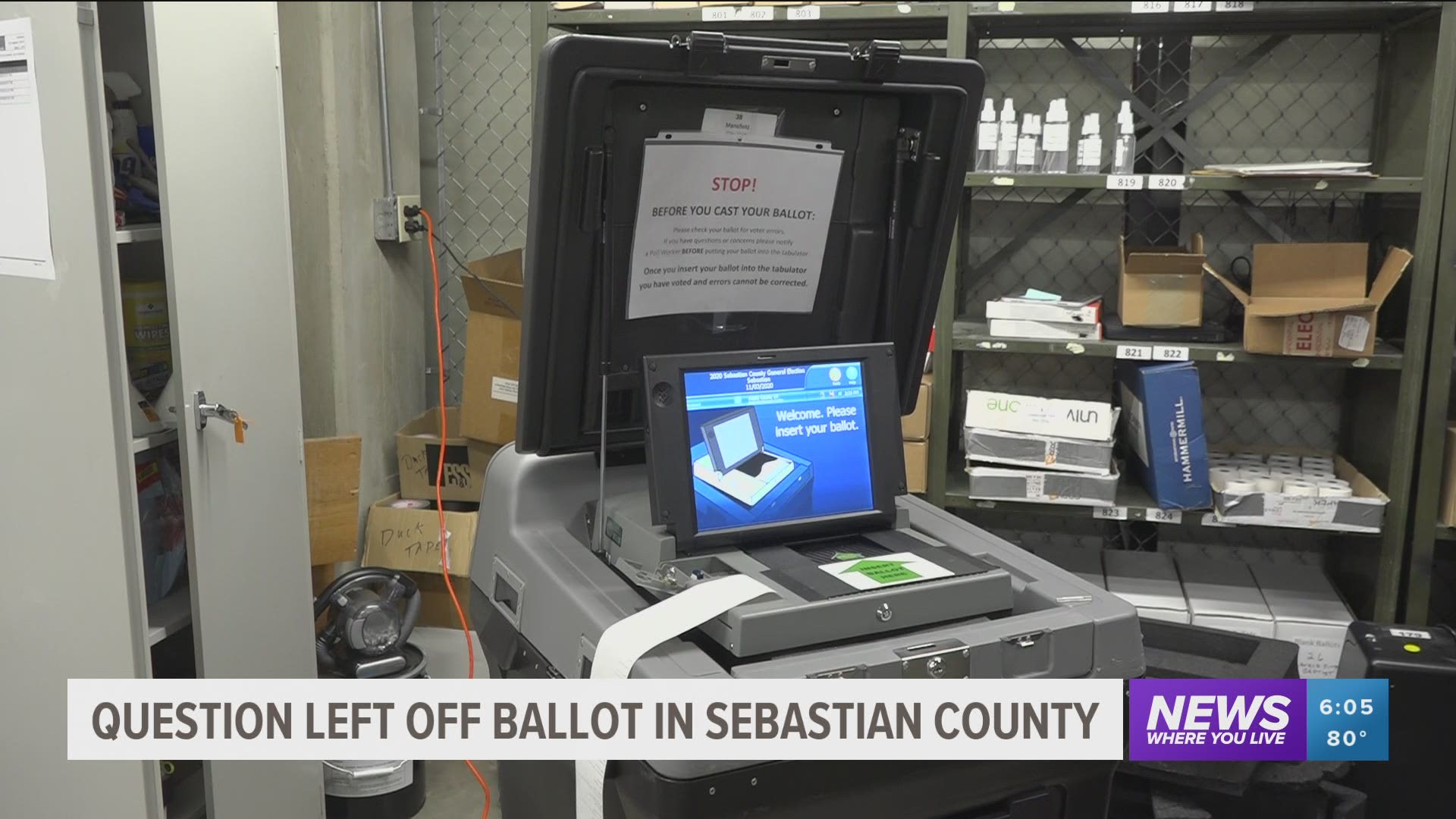 Question Left Off of Ballot in Sebastian County