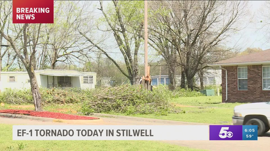 EF1 tornado causes damage to Stilwell, Okla., no injuries reported