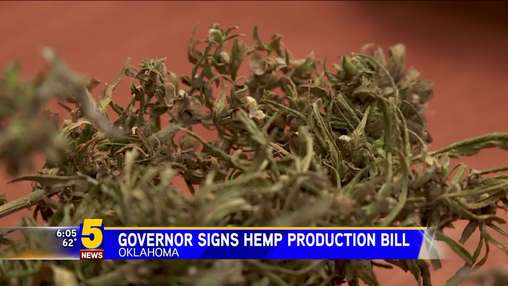 OK. Governor Signs Hemp Production Bill
