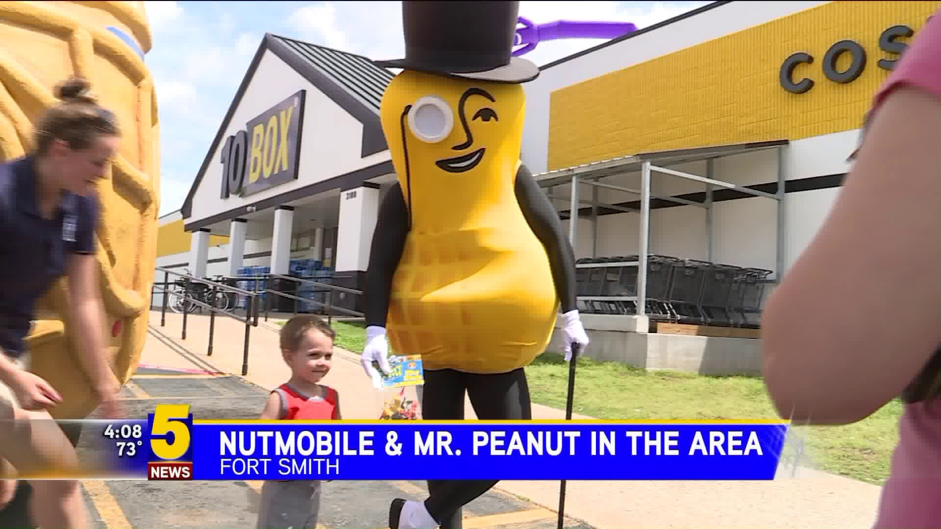 Nutmobile and Mr. Peanut Visit Fort Smith