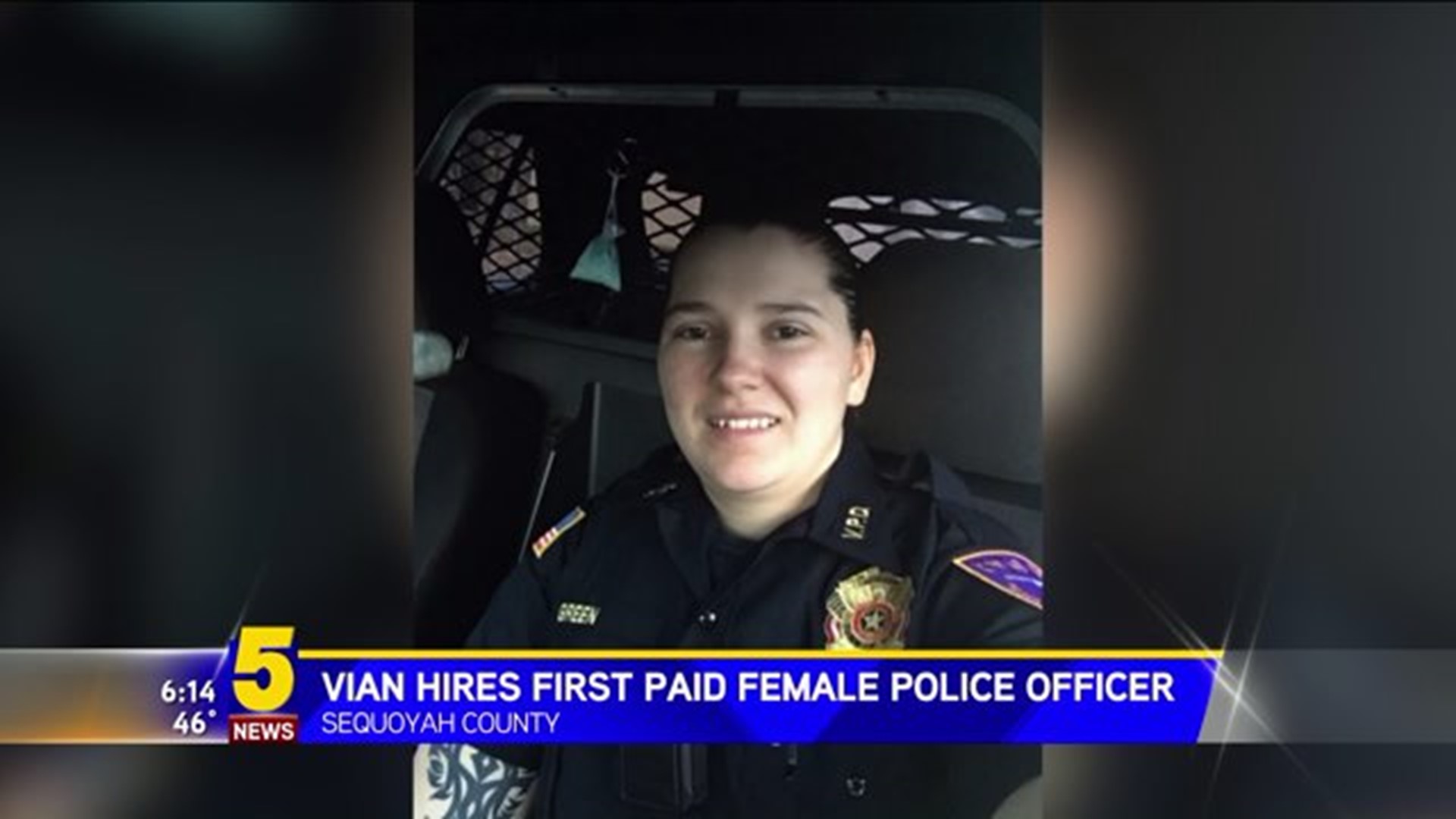 Vian Hires First Female Paid Police Officer