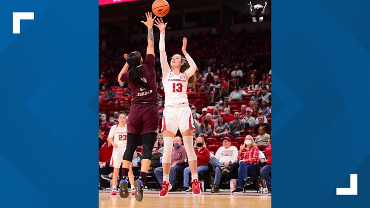 Hogs pull away in second half for 74-54 victory over Mississippi State