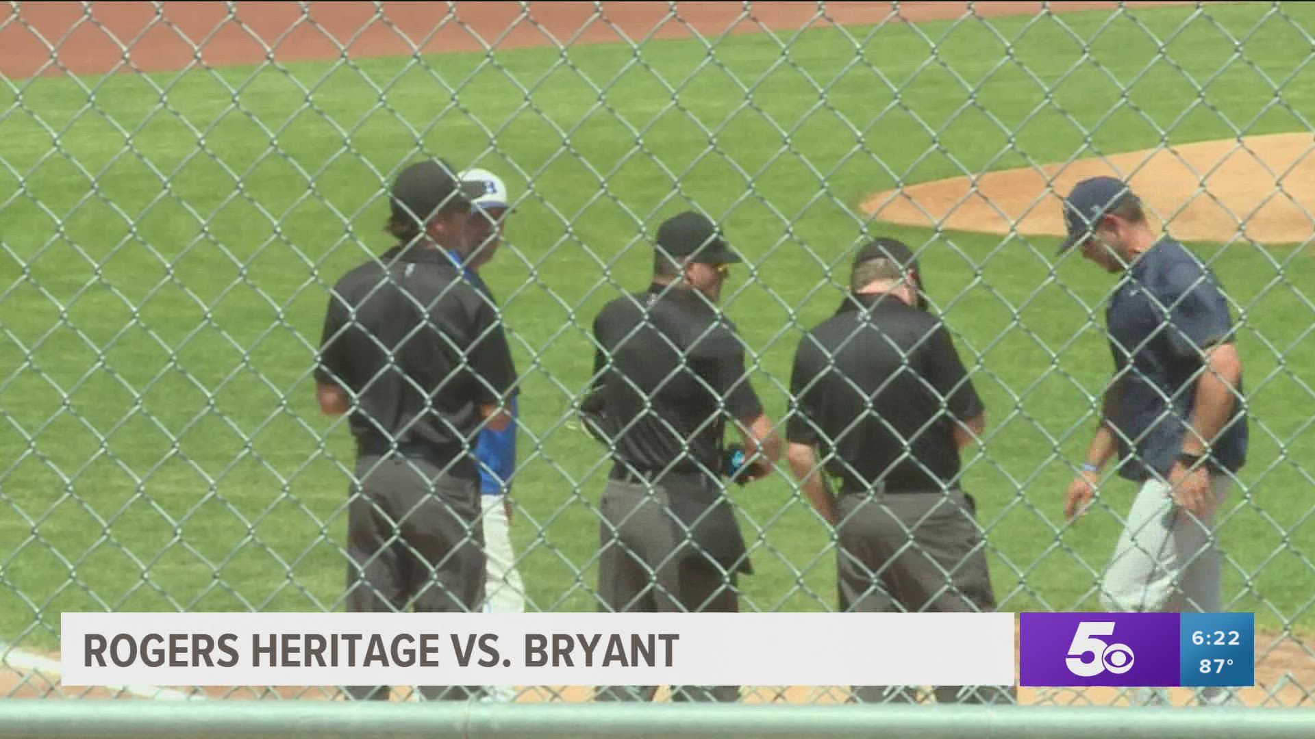 Rogers Heritage baseball downs Bryant