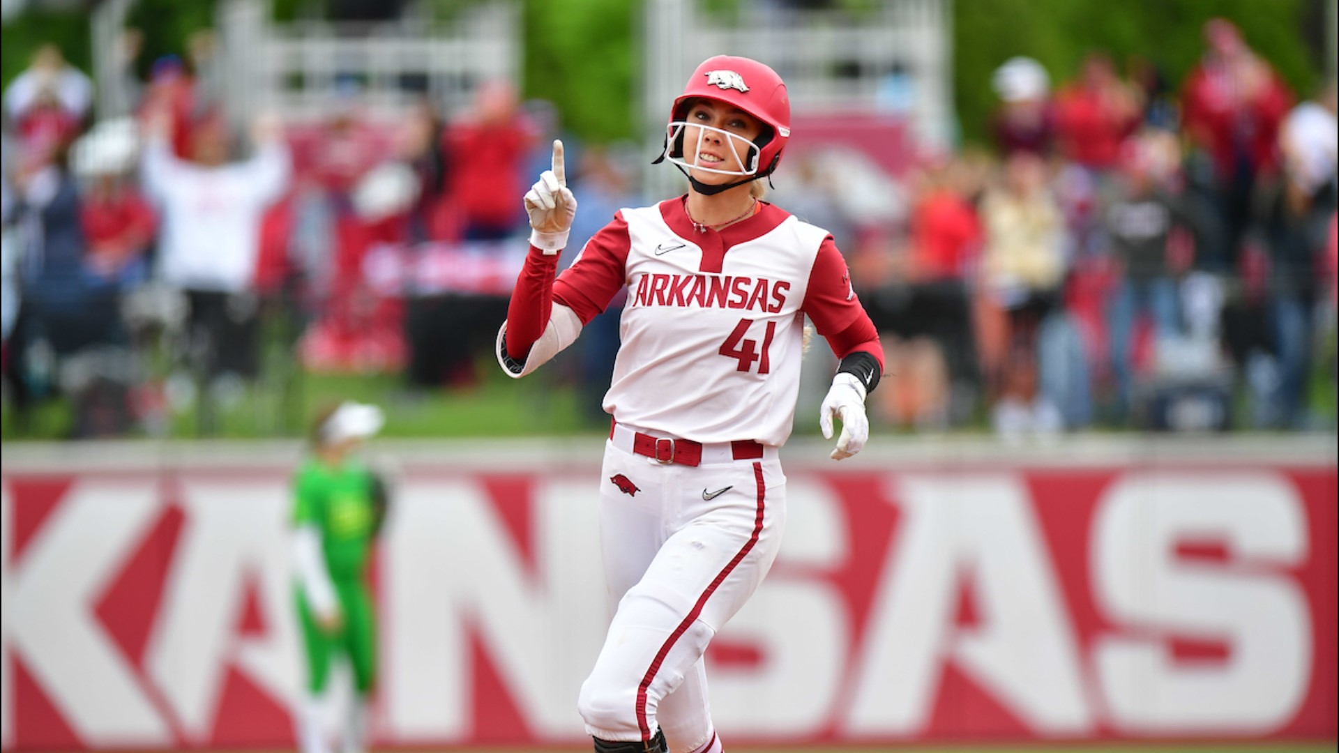 The former Razorback softball star is back at Arkansas as an assistant coach, an opportunity she said was too good to pass up.