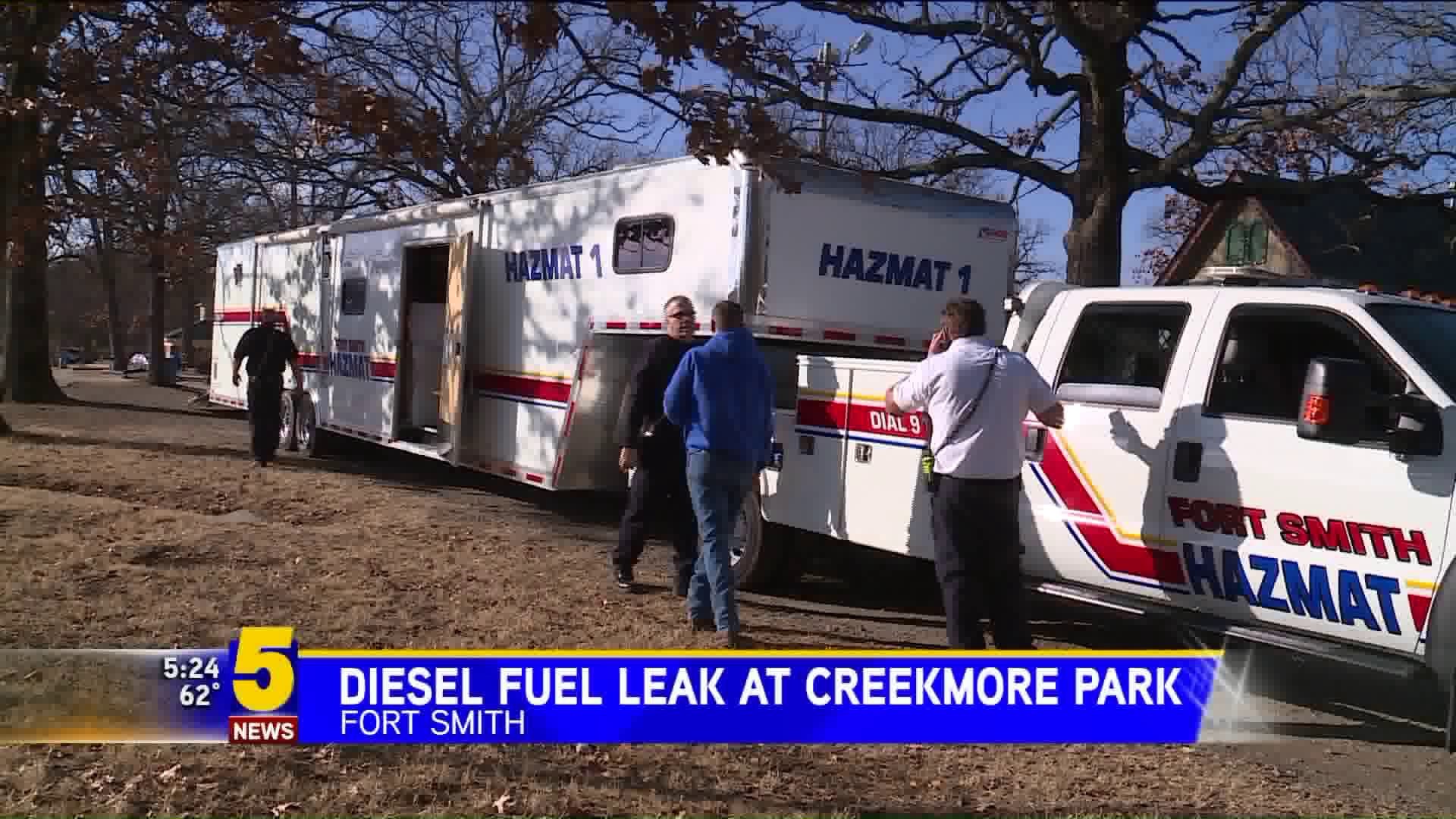 Fuel Leak Near Fort Smith Park