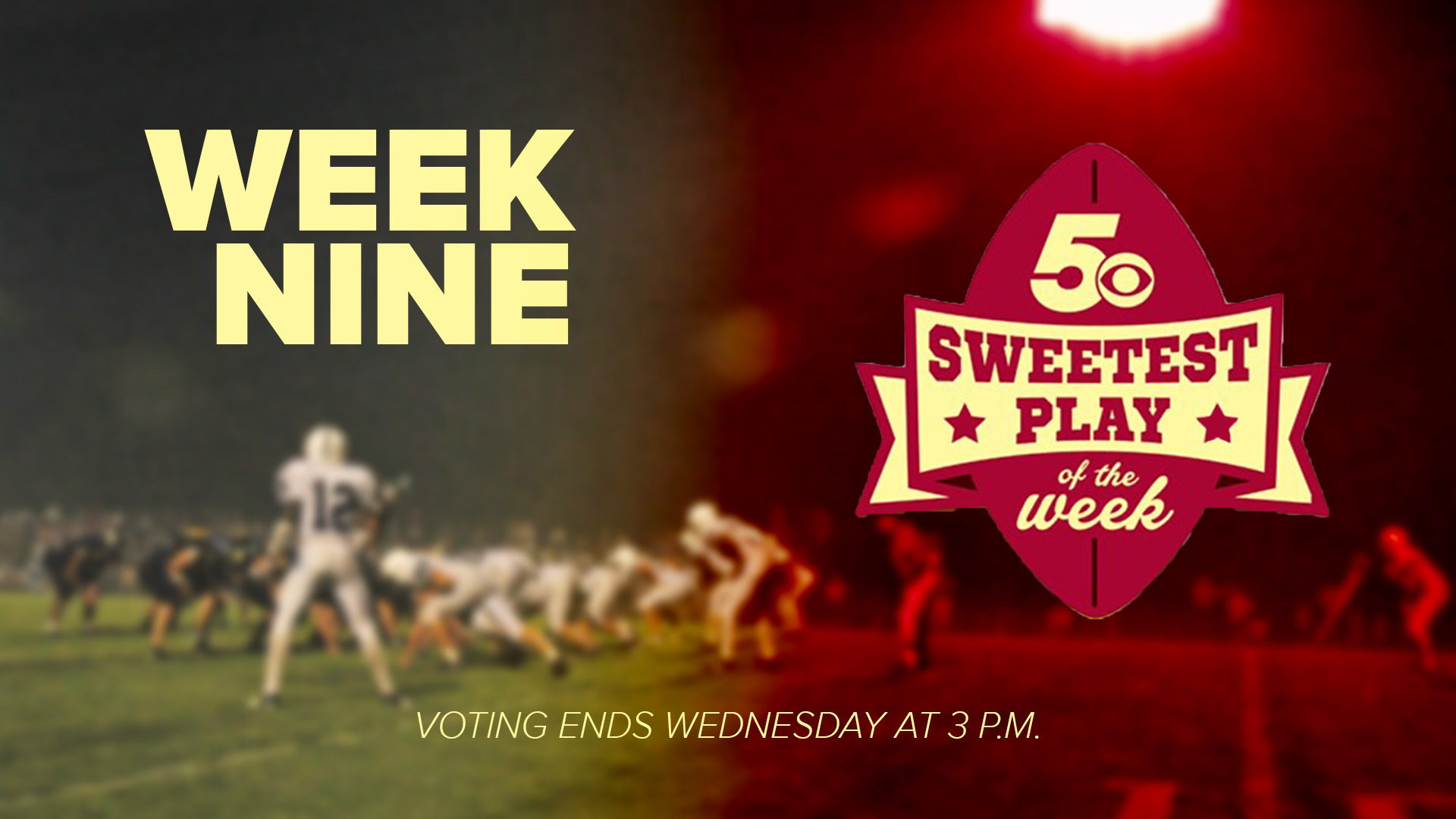 Players from Greenwood, Farmington, Mansfield, and Alma are in the running for Yarnell's Sweetest Play of Week Nine.