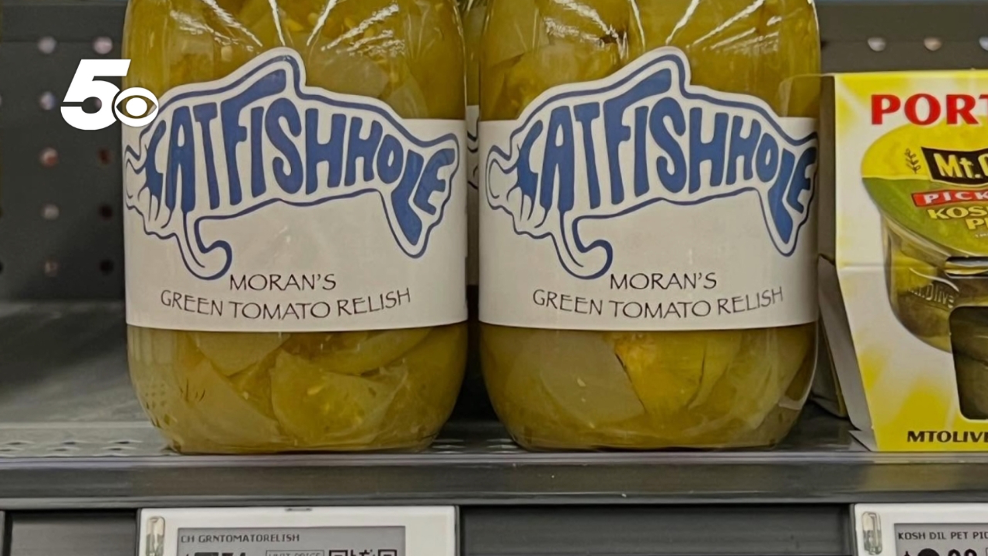 Catfish Hole announced its green tomato relish is now available at Bentonville's Walmart Neighborhood Market.