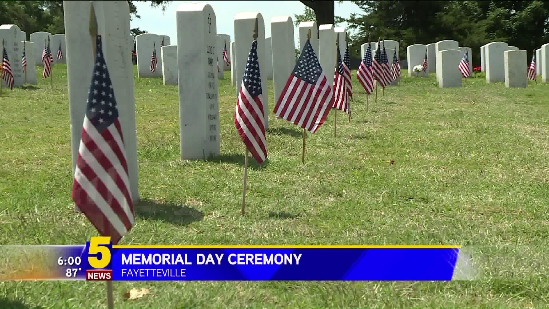 FAYETTEVILLE NATIONAL CEMETERY CEREMONY