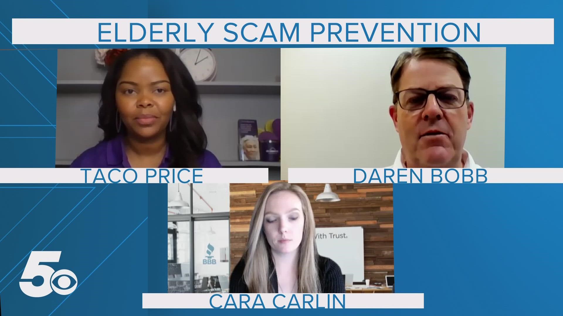 Cara Carlin with the Better Business Bureau of Arkansas and Taco Price with the Alzheimer’s Association of Arkansas spoke with 5NEWS Anchor Daren Bobb.