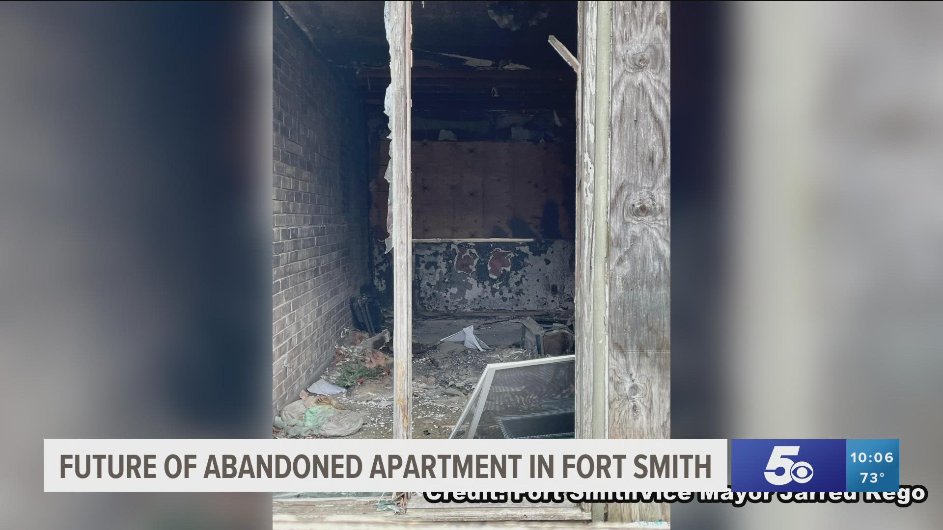 The Fort Smith Board of Directors met to discuss the future of an abandoned apartment complex in the area.