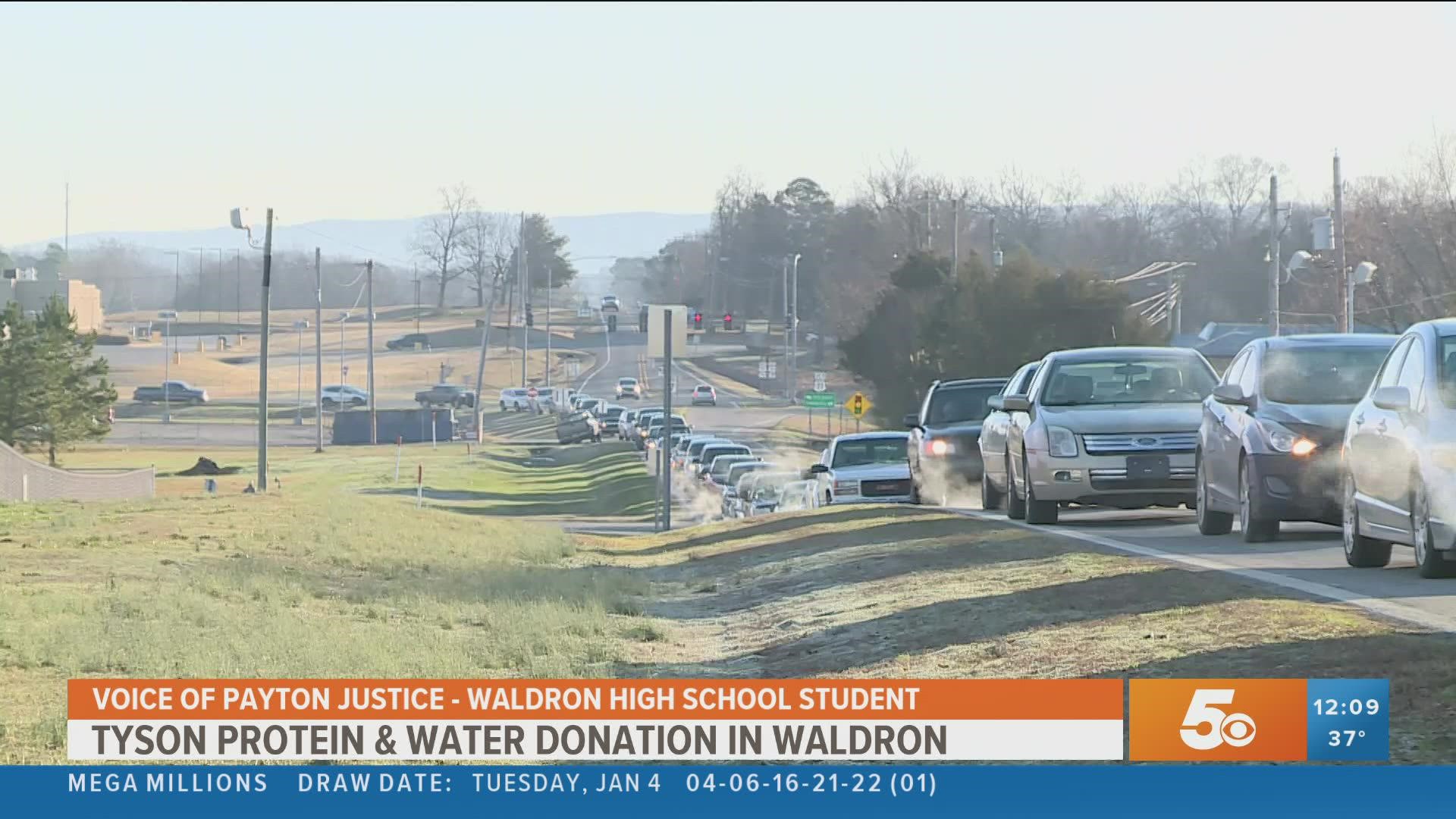 Schools in Waldron and some businesses have been closed due to a lack of water pressure for restrooms and kitchen operations. A boil order is also in effect.