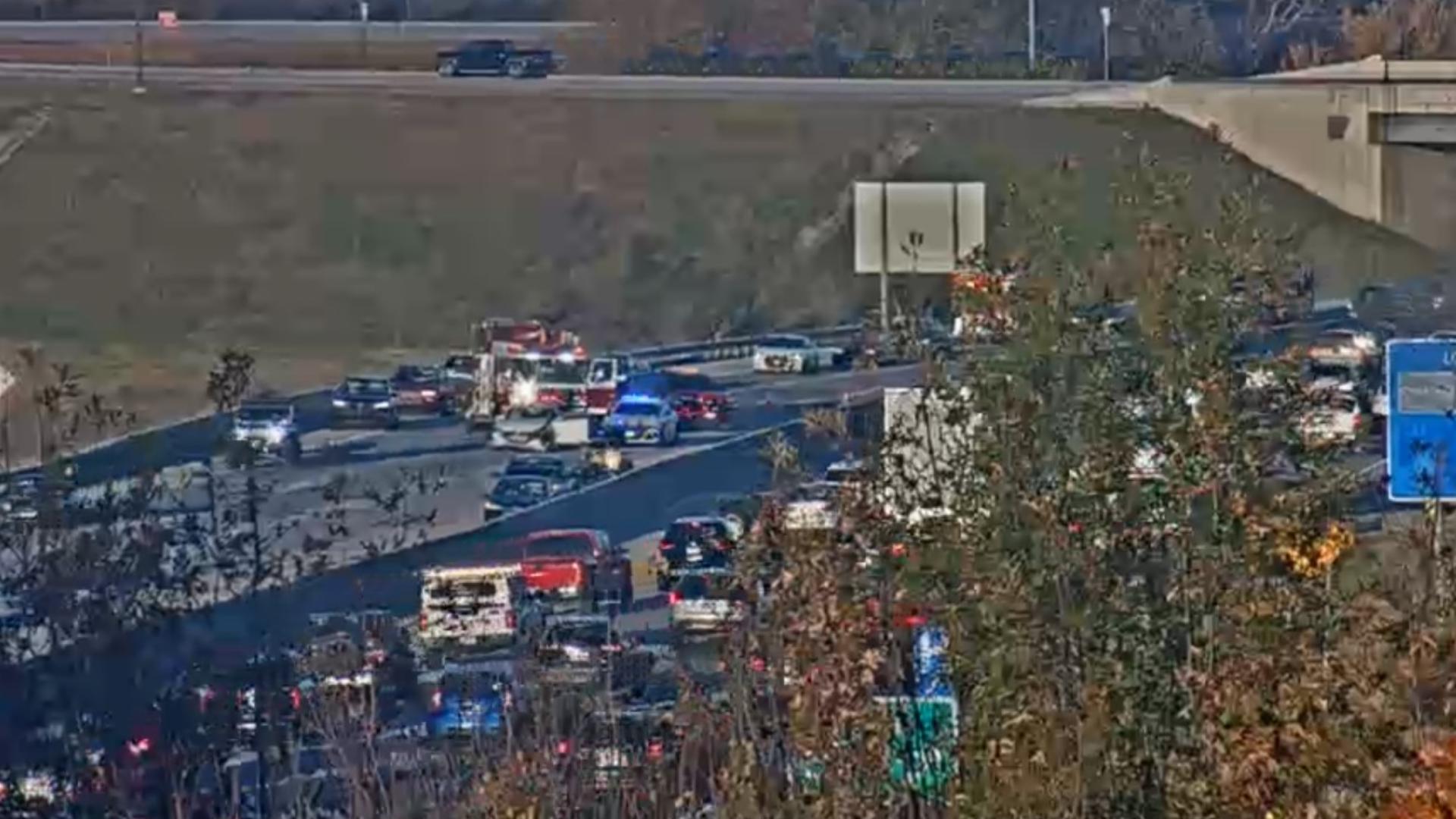 All southbound lanes impacted on I-49 in Benton County | 5newsonline.com
