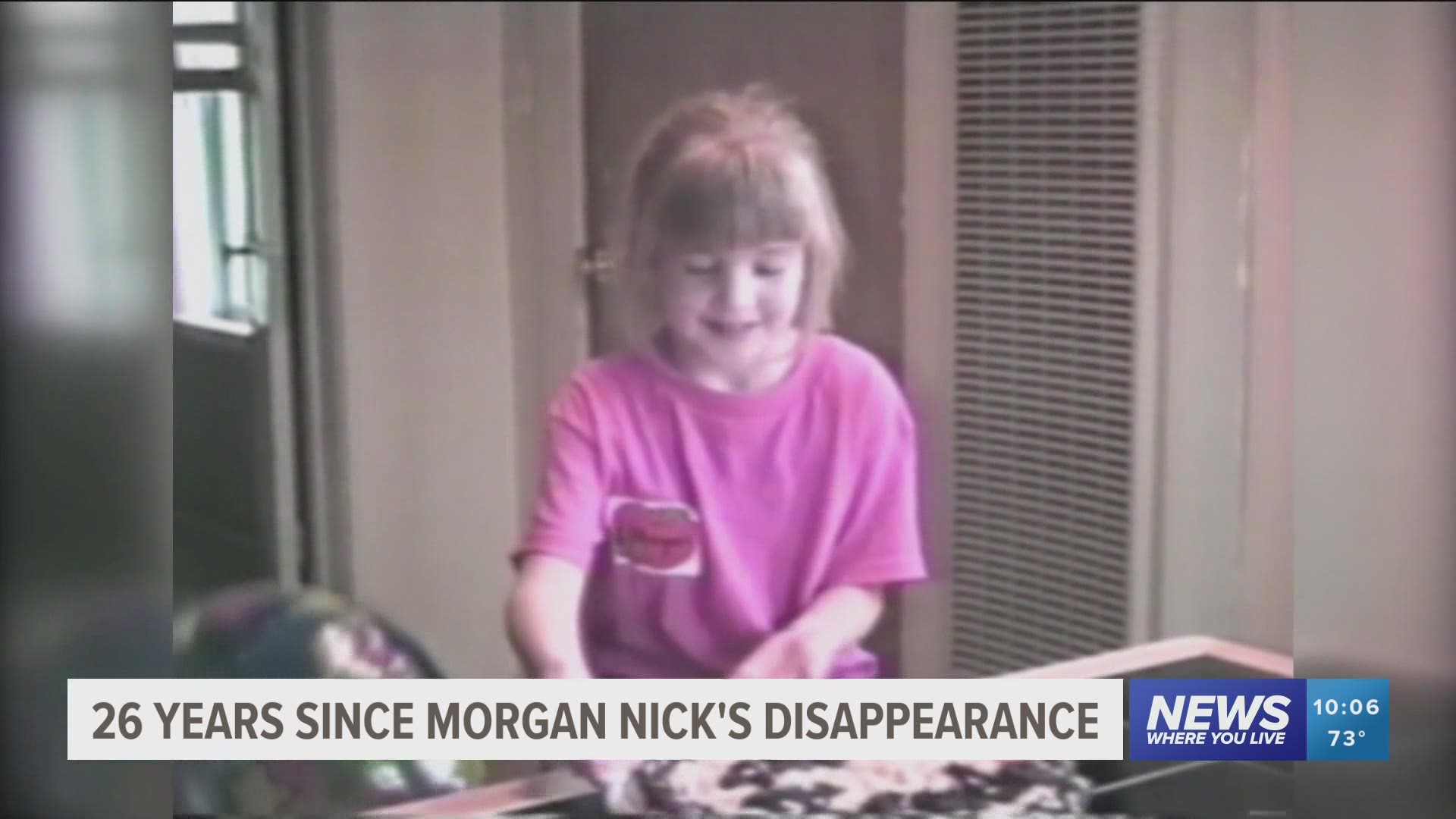 Wednesday marks 26 years since Morgan Nick's abduction in Alma.