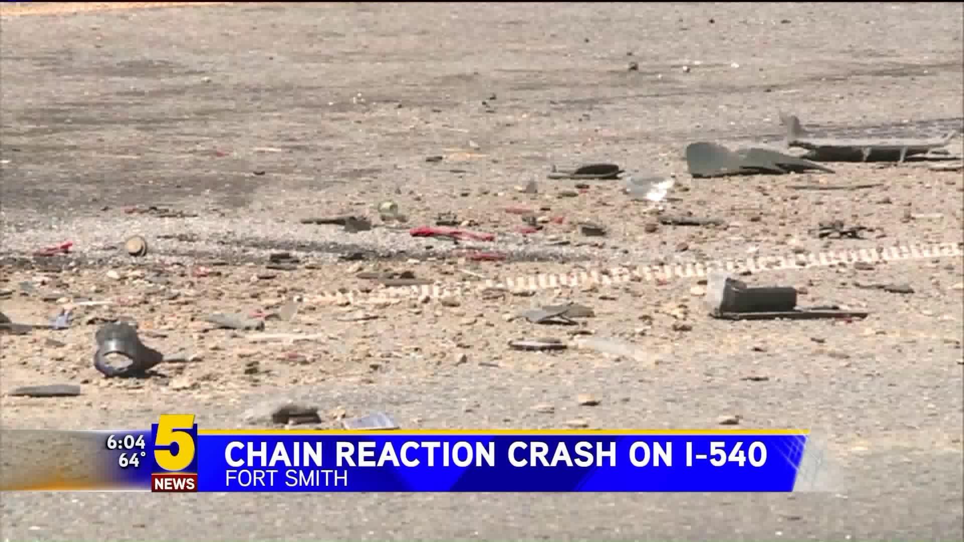 Chain Reaction Crash On I-540