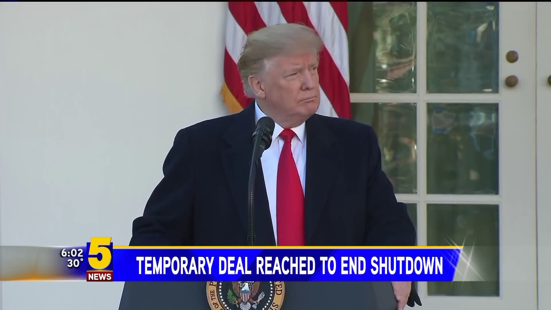 Temporary Deal Reached To End Government Shutdown
