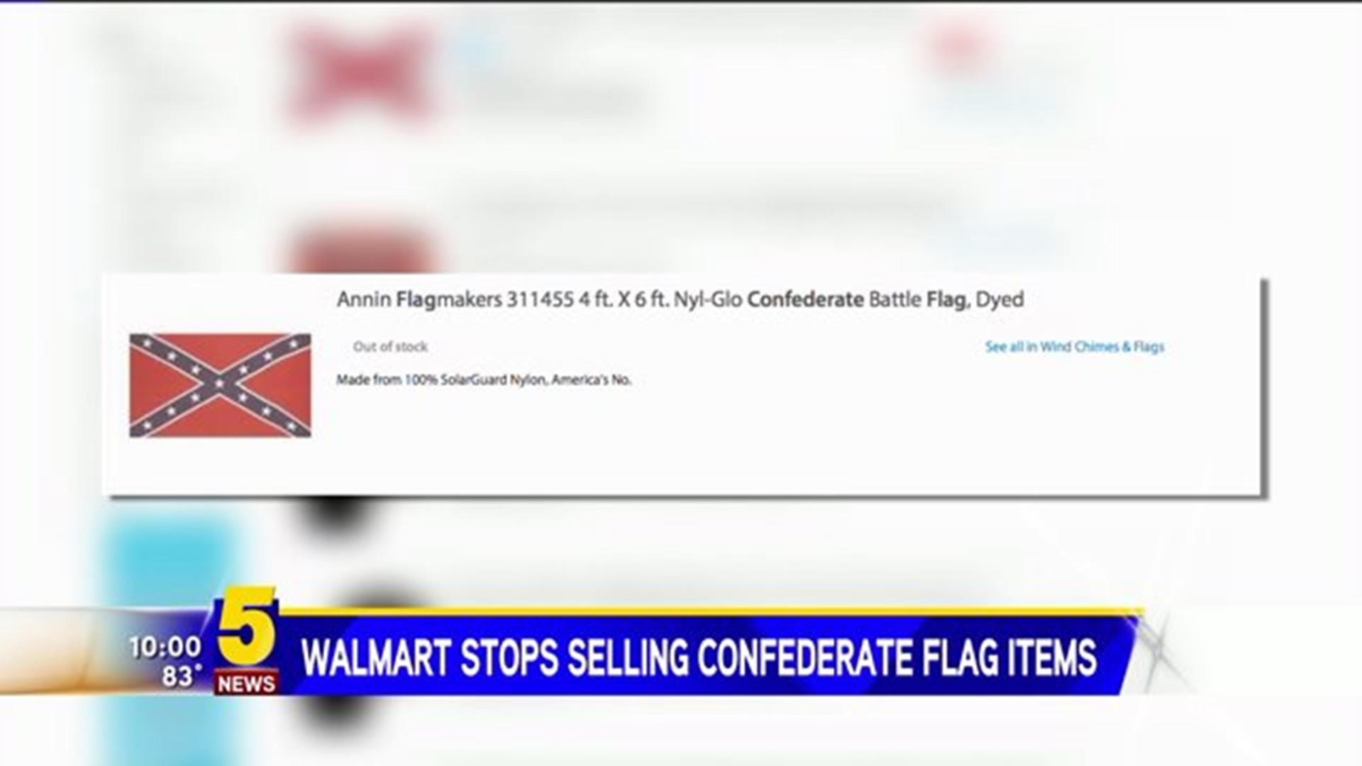 Walmart To Stop Selling Confederate Flag Merchandise