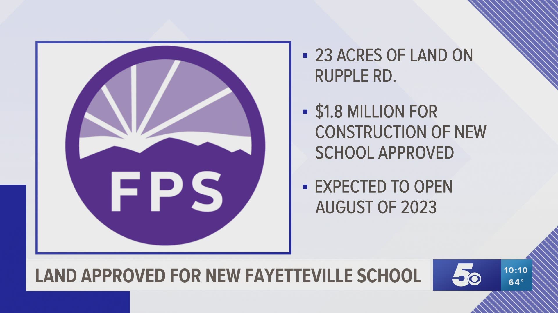 Land approved for new Fayetteville school