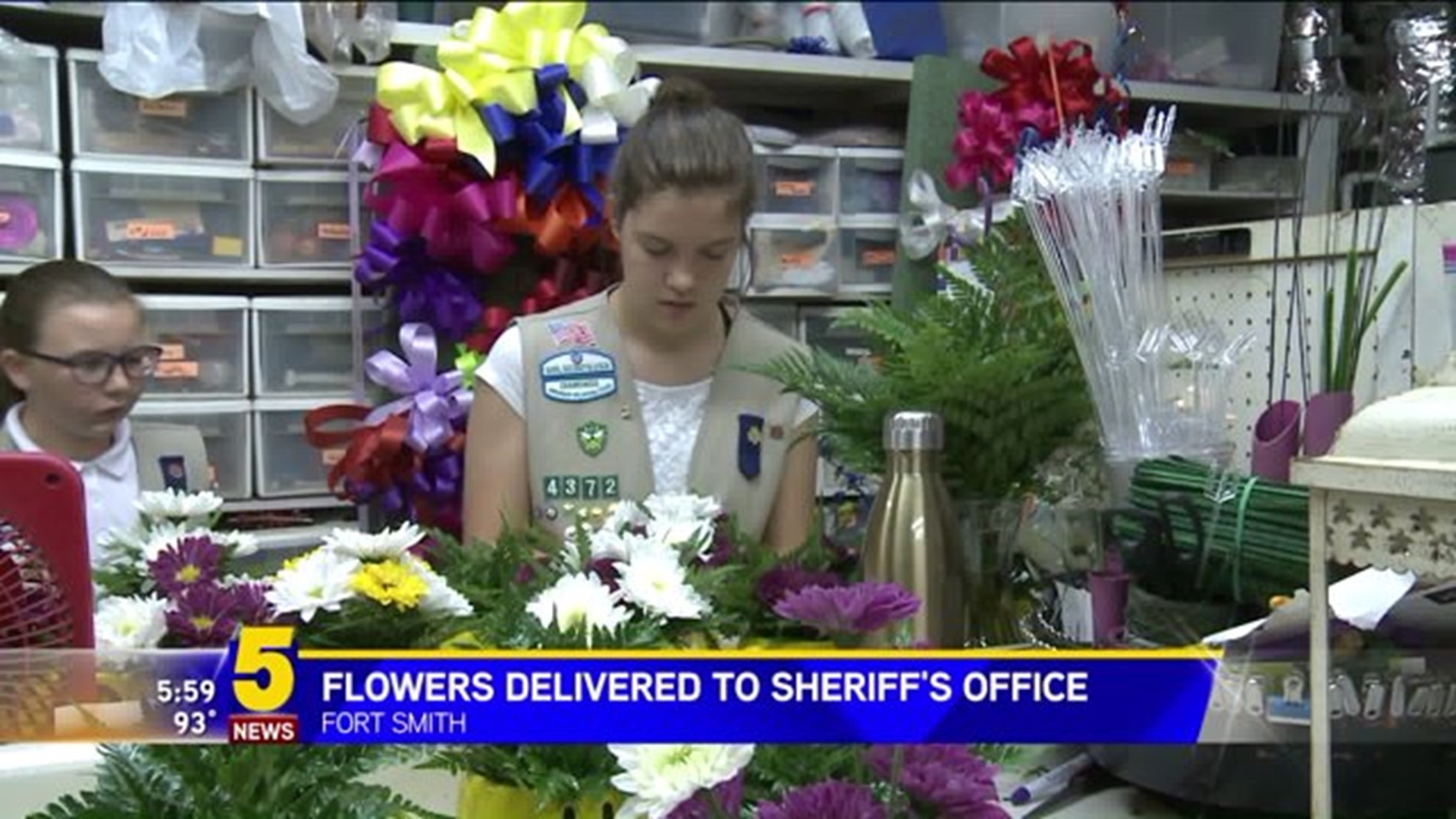 Flowers Delivered to Law Enforcement