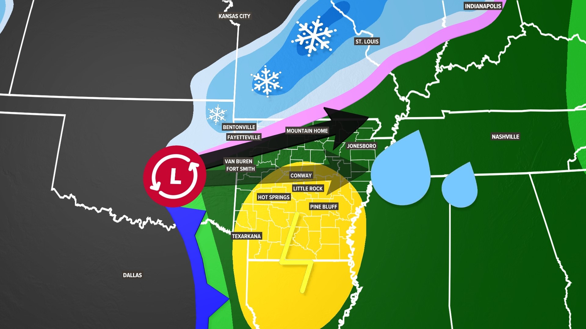Storms to snow possible in Arkansas this weekend | 5newsonline.com