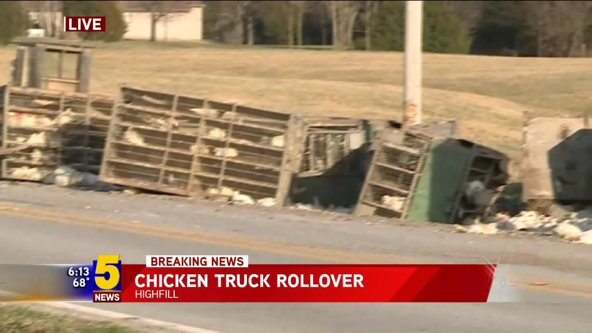 Chicken Truck Rollover