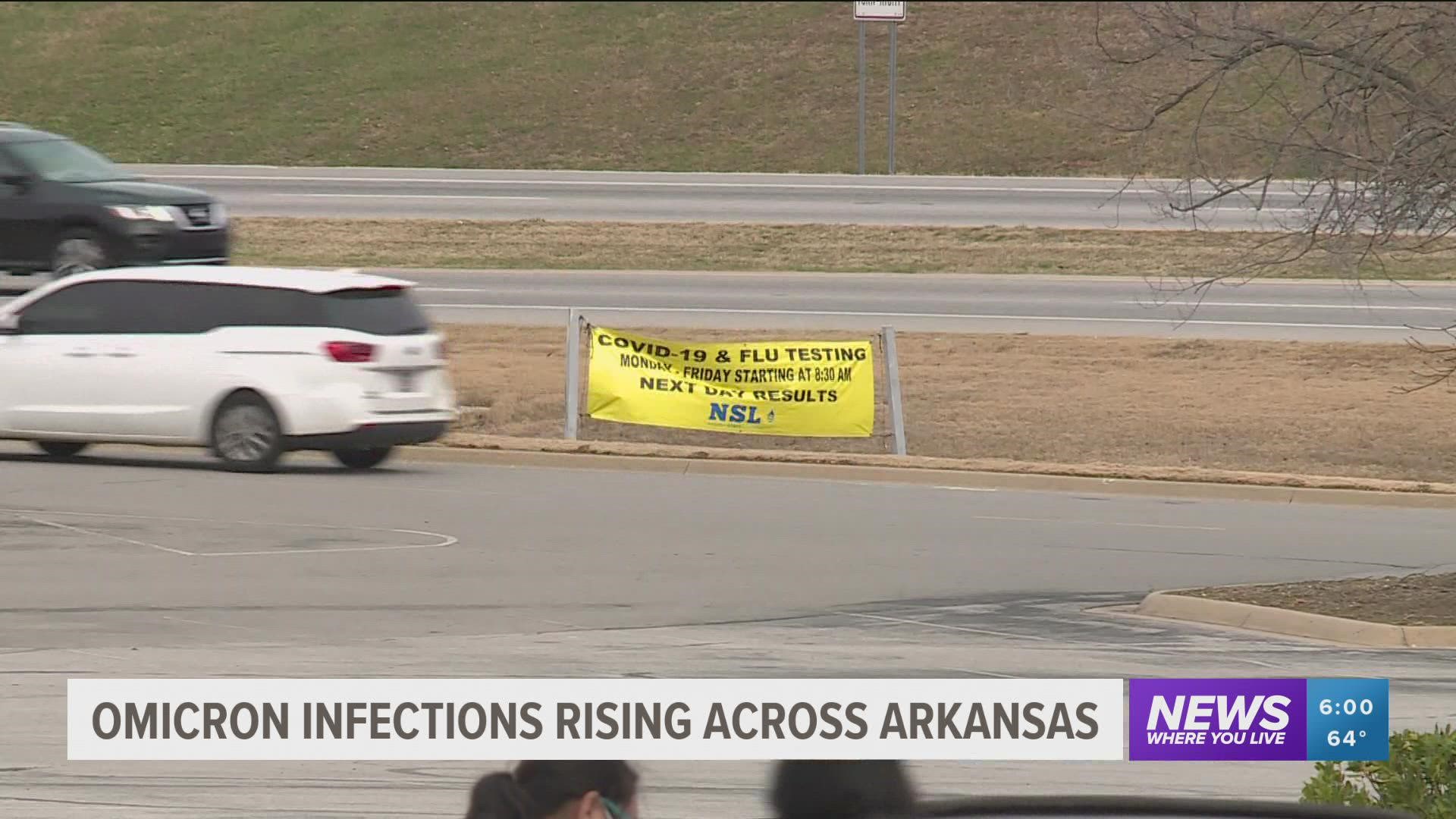 As many people are returning from or heading out for holiday travel, there is a spike in omicron cases in Arkansas, causing concern amongst state health officials.