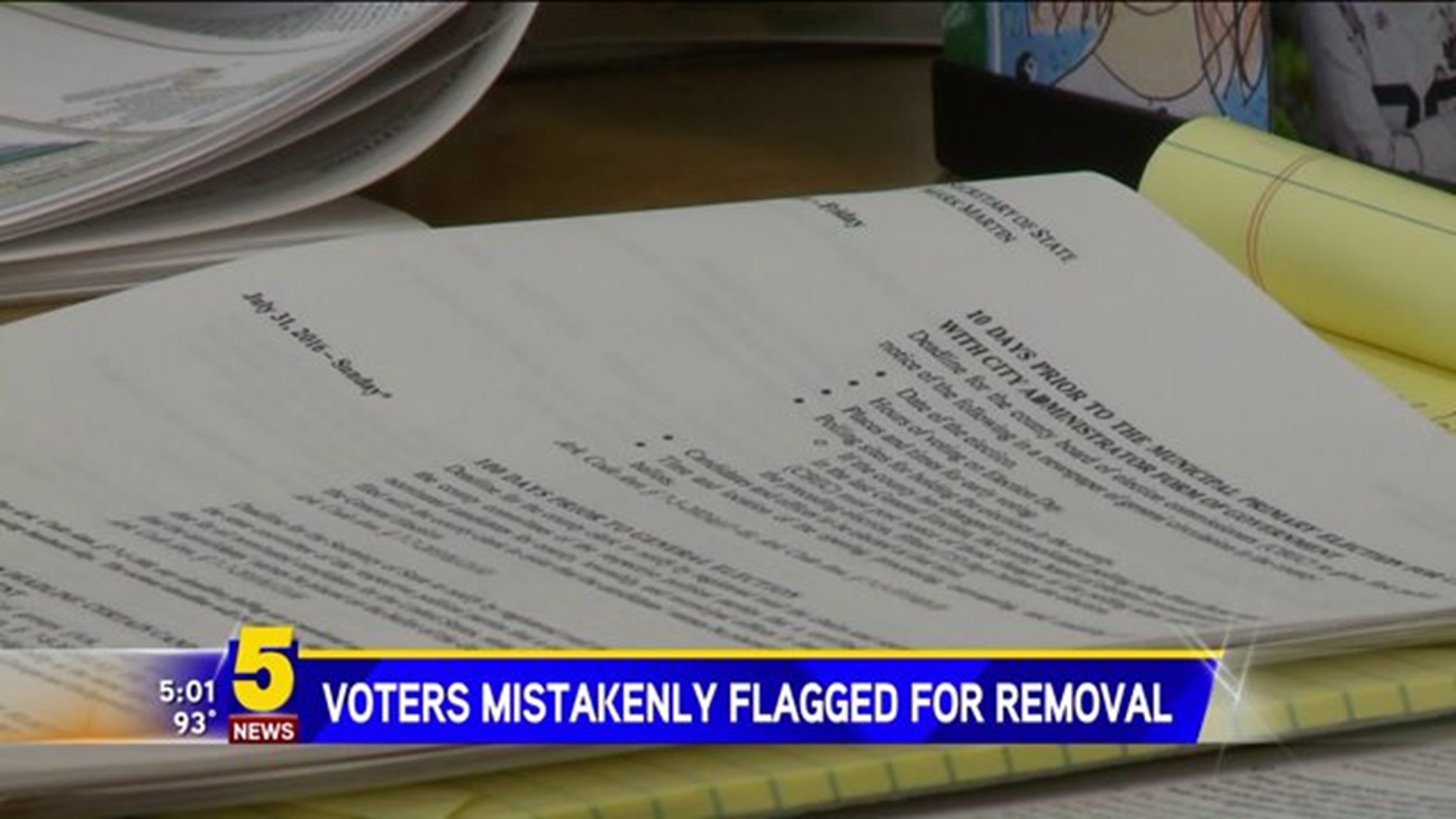 Voters Mistakenly Flagged For Removal