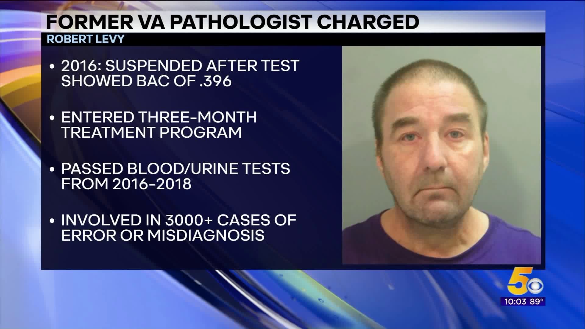 Former VA Pathologist Accused Of Working While Impaired Charged With Manslaughter