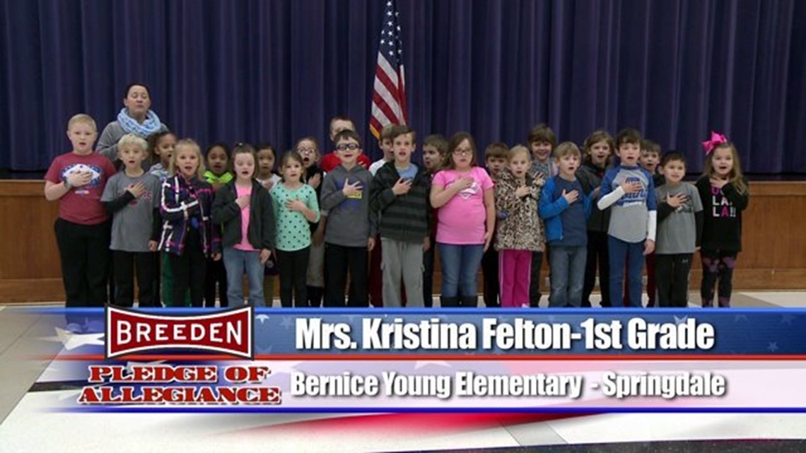 Bernice Young Elementary Springdale, Mrs. Felton First Grade