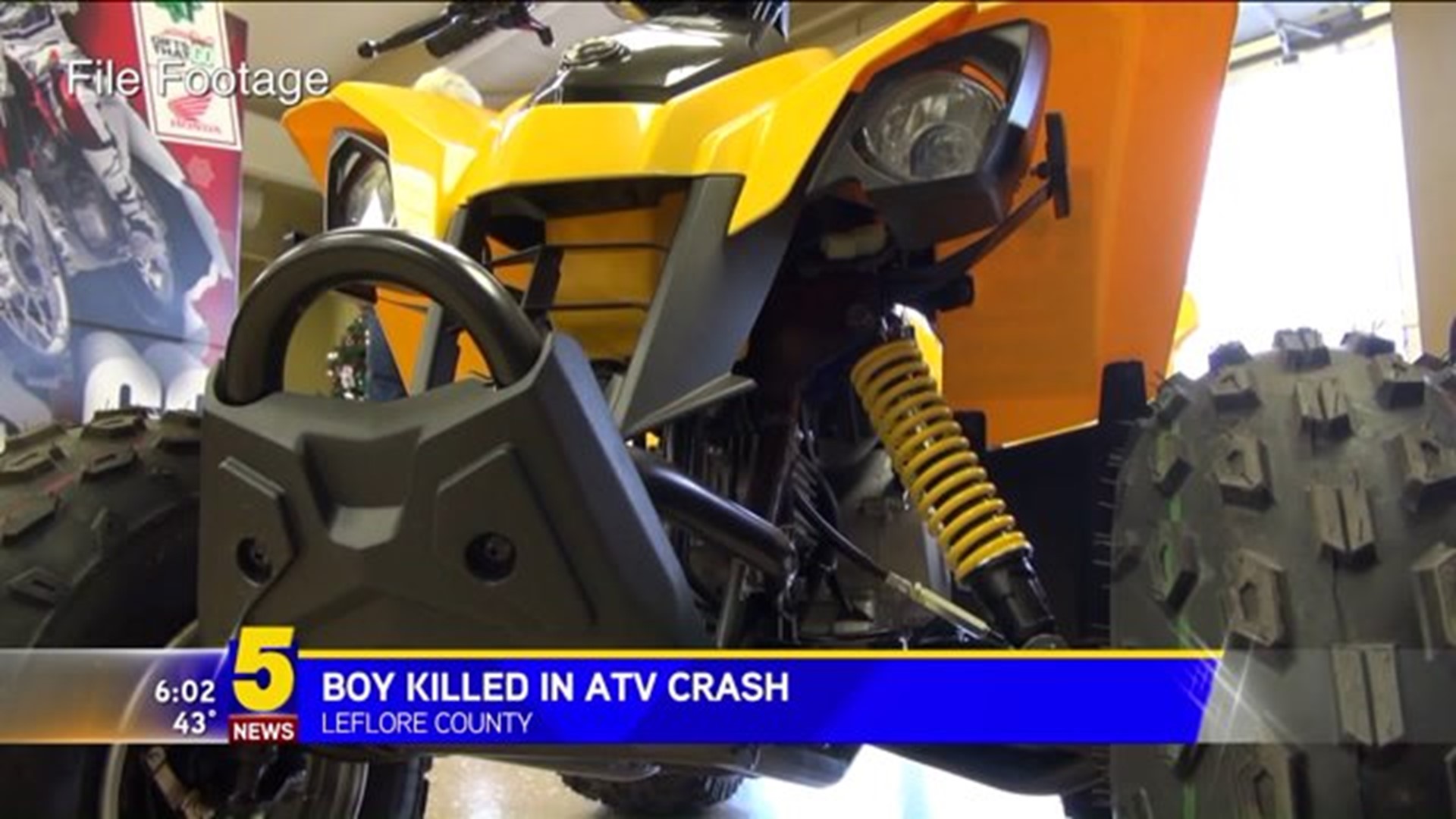 Boy Killed In ATV Crash