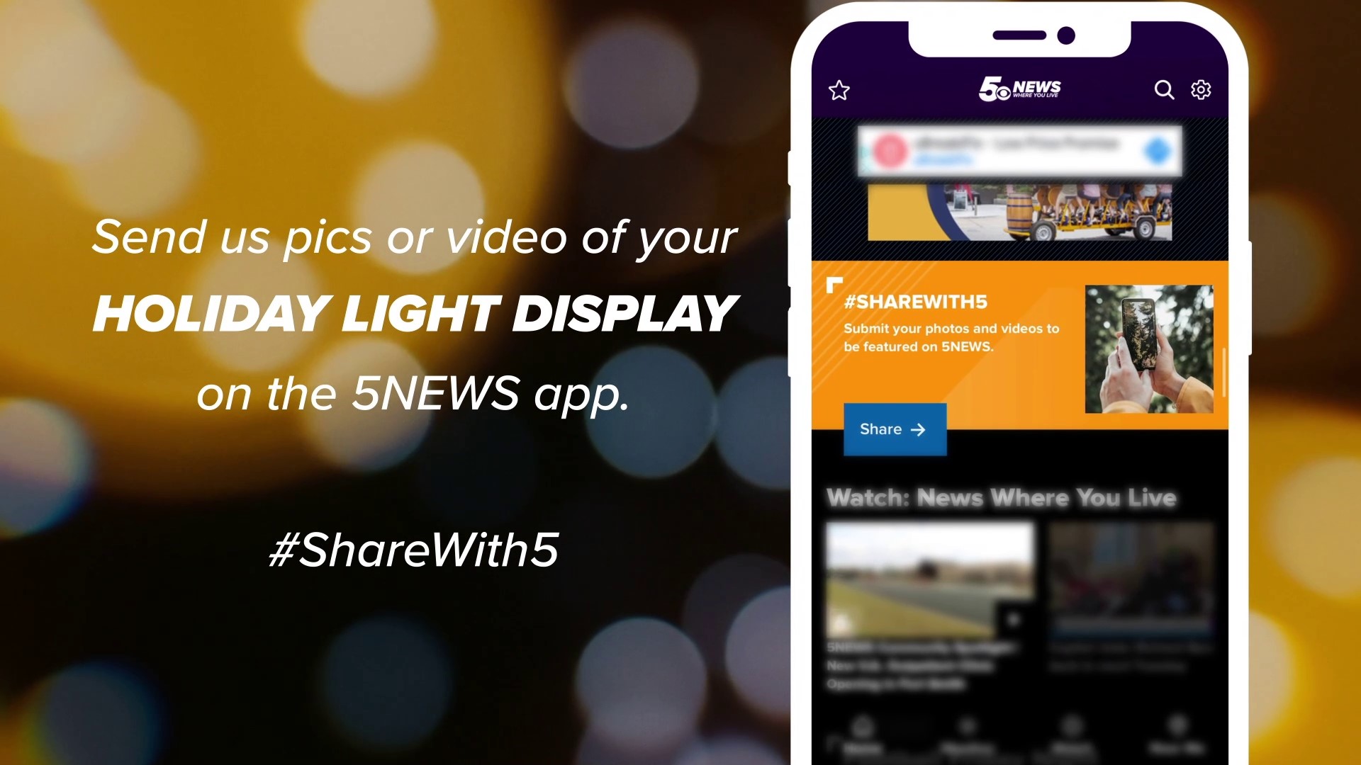 Share your holiday lights photos with us for a chance to have your photos shared on-air and online.